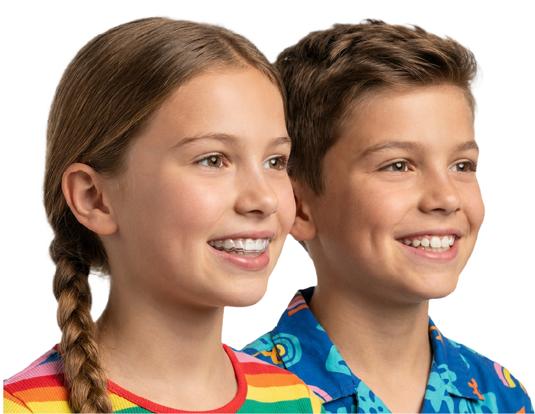 Kids smiling